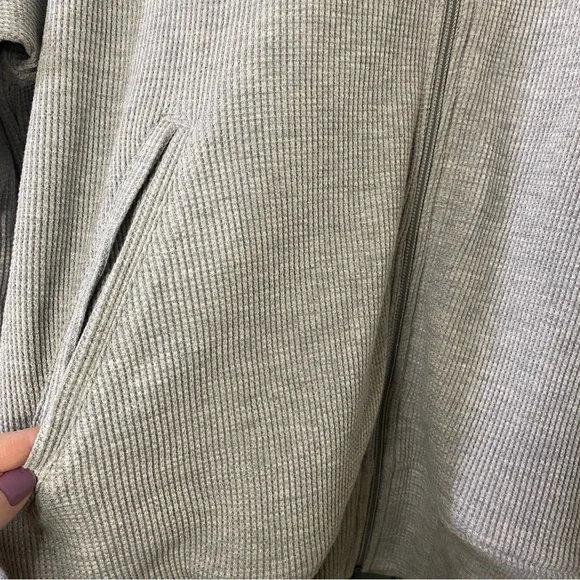 Robert Graham Mens Large Classic Fit Textured Waffle Knit Full Zip Sweatshirt - Picture 2 of 5